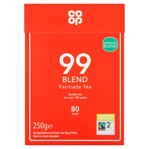 Co-op Fairtrade 99 Tea Blend 80 Tea Bags
