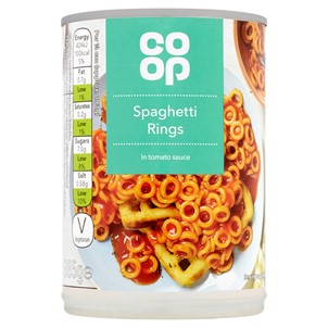 Co-op Spaghetti Rings in Tomato Sauce