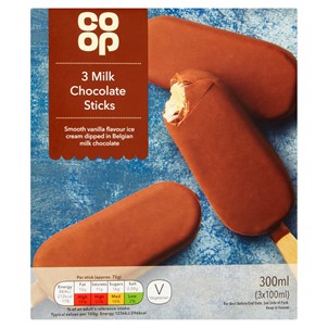 Co-op Milk Choc Sticks